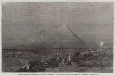 Die Große Pyramide nach Sonnenuntergang